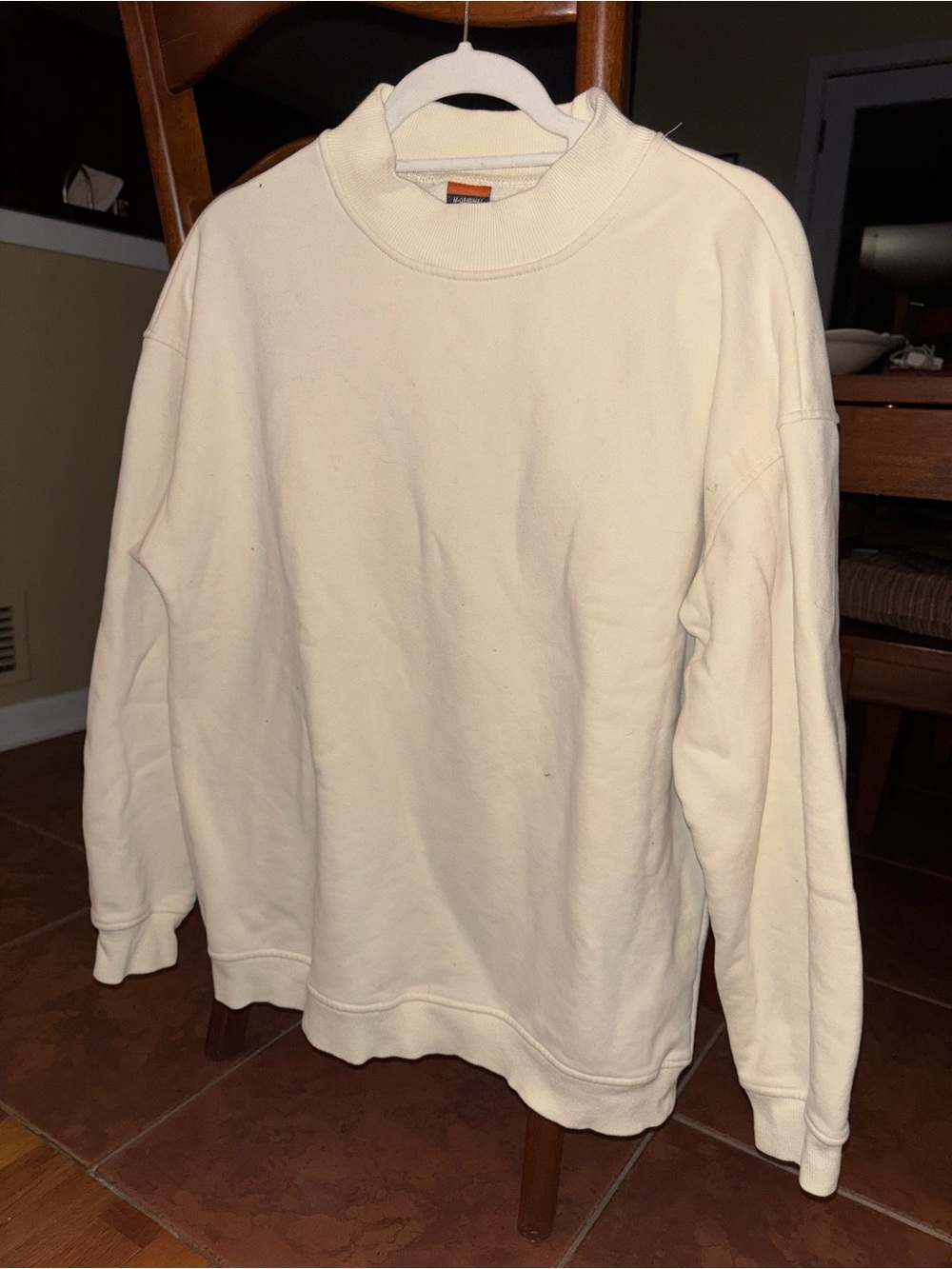 Cream Crewneck Sweater - Unbranded